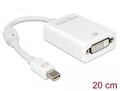 Delock Adapter mini DisplayPort 1.1 Stecker   DVI Buchse Passiv weiß