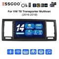 9 Zoll Autoradio DAB+ Carplay Android 14 GPS CAM Für VW T6 Transporter Multivan