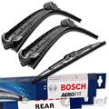 BOSCH AEROFIT SCHEIBENWISCHER VORNE + HINTEN für VW GOLF 3 4 + OCTAVIA + IBIZA 2