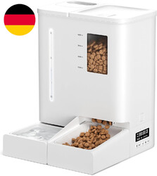 DUDUPET Futterautomat Katze Und Wasserspender 2-In-1, Automatischer Futterspende