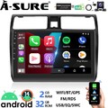 DAB+ Android14 Autoradio Apple Carplay GPS NAVI Für Suzuki Swift EZ MZ 2004-2009