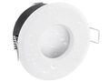 linovum® LED Einbaustrahler 5W flach IP65 weiß  für Bad, Dusche Modul warmweiß