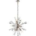 Multi Light Hänge Decken Pendelleuchte Satin Nickel & Kristall Funktion Stern Stab Lampe