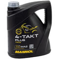 MANNOL 4-Takt Plus API SL SAE 10W-40 teilsynthetisch 4 Liter Motorrad ÖL Roller