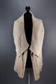 Ralph Lauren Damen Strickweste Cardigan L beige hellbraun Zopfmuster Seide B281