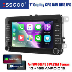 7" Android 13 Apple CarPlay Autoradio GPS NAV RDS Für VW GOLF 5 6 Polo Passat B6