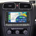 DAB Android 14 4+64G Carpaly Autoradio GPS Navi Für VW GOLF 5 6 Touran Tiguan T5