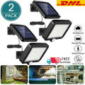1/2x SOLARLAMPE SOLARLEUCHTE 56LED MIT BEWEGUNGSMELDER AUßEN SOLARSTRAHLER LICHT