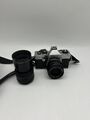 Praktica Super TL 1000 SLR Kamera analoge Spiegelreflexkamera mit 2 Objektiven!