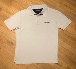 Pierre Cardin Herren Poloshirt M 50 Kurz hellgrau Figurbetont 100%Baumw