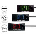 12V LED Digital Panel Meter Voltmeter Auto Motorrad Voltanzeige Spannungsanzeige