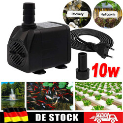 Mini Wasserpumpe Tauchpumpe Pumpe Förderpumpe Brunnenpumpe Ultra-leise 600l/h DE