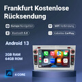 Für Opel Corsa C/D Zafira B Astra G H Apple Carplay Autoradio Android13 GPS NAVI