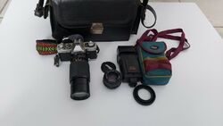 Minolta XG-9 Analog Spiegelreflex Kamera, MD Lens 1,7 / 50 mm Lens Objektiv mehr