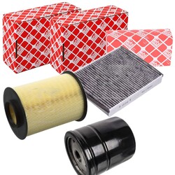 FEBI FILTER INSPEKTIONSPAKET passend für FORD CMAX 2 FOCUS 3 KUGA 2 TOURNEO