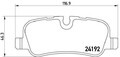 BREMBO Bremsbelagsatz, Scheibenbremse P 44 013 für LAND ROVER