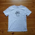 APC X Brain Dead Baumwoll-T-Shirt mit Logostickerei in Weiß Größe XL