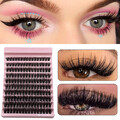 Cluster-Wimpern D-Curl Einzelne Natürliche Falsche Wimpernverlängerungen 8–.↑