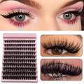 Cluster-Wimpern D-Curl Einzelne Natürliche Falsche Wimpernverlängerungen 8– ↑