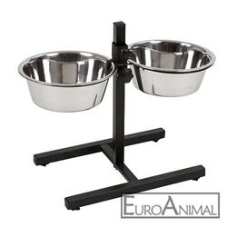 Fressnapf Edelstahl Futterbar Doppelnapfständer Hundenapf Hundebar  Futternapf