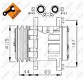 Kompressor, Klimaanlage NRF 32207