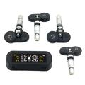 Universelles Reifendruckkontrollsystem für Autos Drahtloses TPMS 4 Sensoren LCD