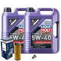 Motoröl 5W40 LIQUI MOLY Synthoil High Tech 10L+BOSCH Ölfilter+Ölablassschraube