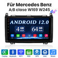 9" Autoradio Für Mercedes-Benz A/B Klasse Vito Viano Sprinter 64GB DAB+ GPS Navi