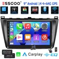 Kam 4+64G Android 14 Autoradio Carplay Für Mazda 6 GH GG 2007-2012 GPS WIFI DAB+