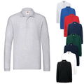 Fruit of the Loom, New Premium Long Sleeve Polo, Herren Polo Shirt  Gr. S - 3XL