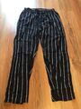 SARI Sport Collection Hose, Haremshose, Sommerhose Gr. XL schwarz weiß gestreift