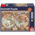 Antike Weltkarte 3000 Teile Puzzle Vintage große Karte Schmidt Spiele 58328 NEU