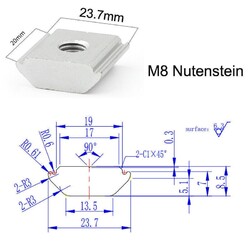 Photovoltaik Flachdach Montage PV Modul Befestigung Schiene Solar Halterung Set