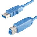 USB 3.0 Kabel A Stecker auf B Stecker 1m Druckerkabel Datenkabel Adapter blau
