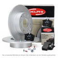 DELPHI Bremsscheiben Ø 282mm + Beläge für VW GOLF 5 6 AUDI A3 8P SUPERB 2 hinten