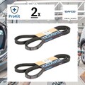 2x ORIGINAL® Dayco Keilriemen für VW PASSAT B3/B4 Variant PASSAT B3/B4 GOLF II