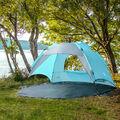 [pro.tec] Strandmuschel Strandzelt Outdoor Pop Up Zelt Halboffen Camping Tasche