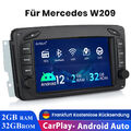 Android 12 Für Mercedes Benz CLK W209 W203 W463 W168 Autoradio GPS Navi RDS 32G