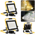 100W 200W LED Fluter Flutlicht Gelb Stativ Baustrahler Scheinwerfer mit Stecker