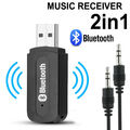 2-in 1 Bluetooth Adapter Transmitter und Empfänger für TV PC Audio Sender 3.5mm