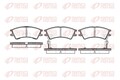 REMSA Bremsbelagsatz, Scheibenbremse 0675.02 für HYUNDAI