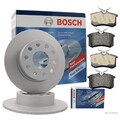 BOSCH Bremsenset Bremsscheiben + Bremsbeläge hinten VW MULTIVAN TRANSPORTER T5
