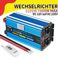 7000W Max reiner Sinuswellen-Wechselrichter 12V DC auf 230V AC Spannungswandler