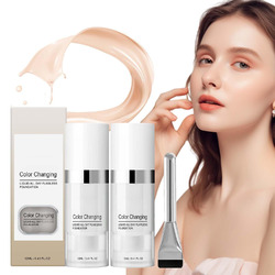 2 Stück Foundation Color Changing 12Ml Foundation Make Up,Farbwechselnde Foundat