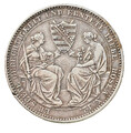 Sachen 1 Taler 1854 F Auf den Tod Friedrich August II . AKS#117