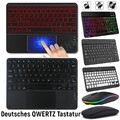 QWERTZ Bluetooth Tastatur Maus für Samsung Galaxy Tab S10 FE 10.9" SM-X520 X526