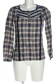 ESPRIT Schlupf-Bluse Damen Bluse Gr. DE 34 hellgrau-schwarz-bronzefarben