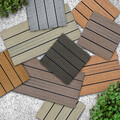 WPC Klickfliese Holzfliese Terrassenfliesen Balkonfliese Holz Bodenbelag Fliese