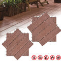 30x30cm Terrassenfliesen WPC Fliesen Balkonfliese Klickfliese Holzfliese 22pcs