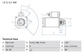 Anlasser Starter BOSCH 0 986 017 030 +71.40€ Pfand